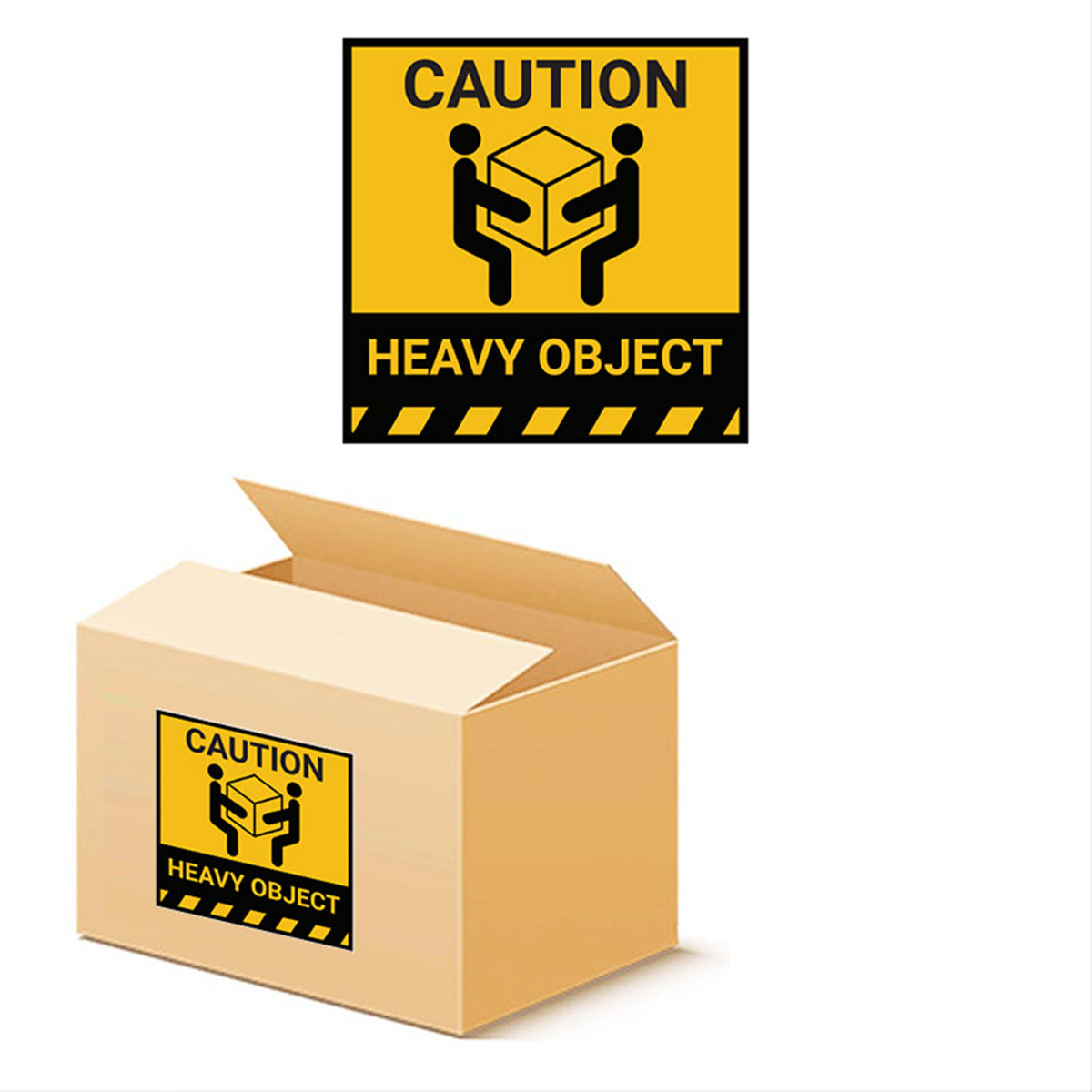 Heavy Object Warning Labels 300pcs Roll