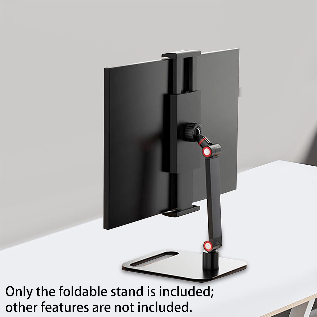 Folding Monitor Stand Adjustable Carbon Steel