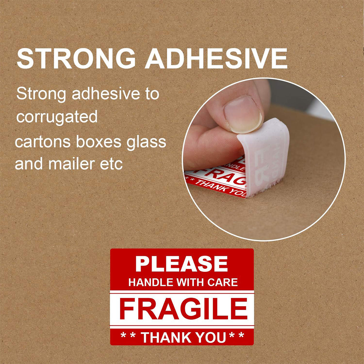 Fragile Sticker Labels 2 Rolls 1000pcs