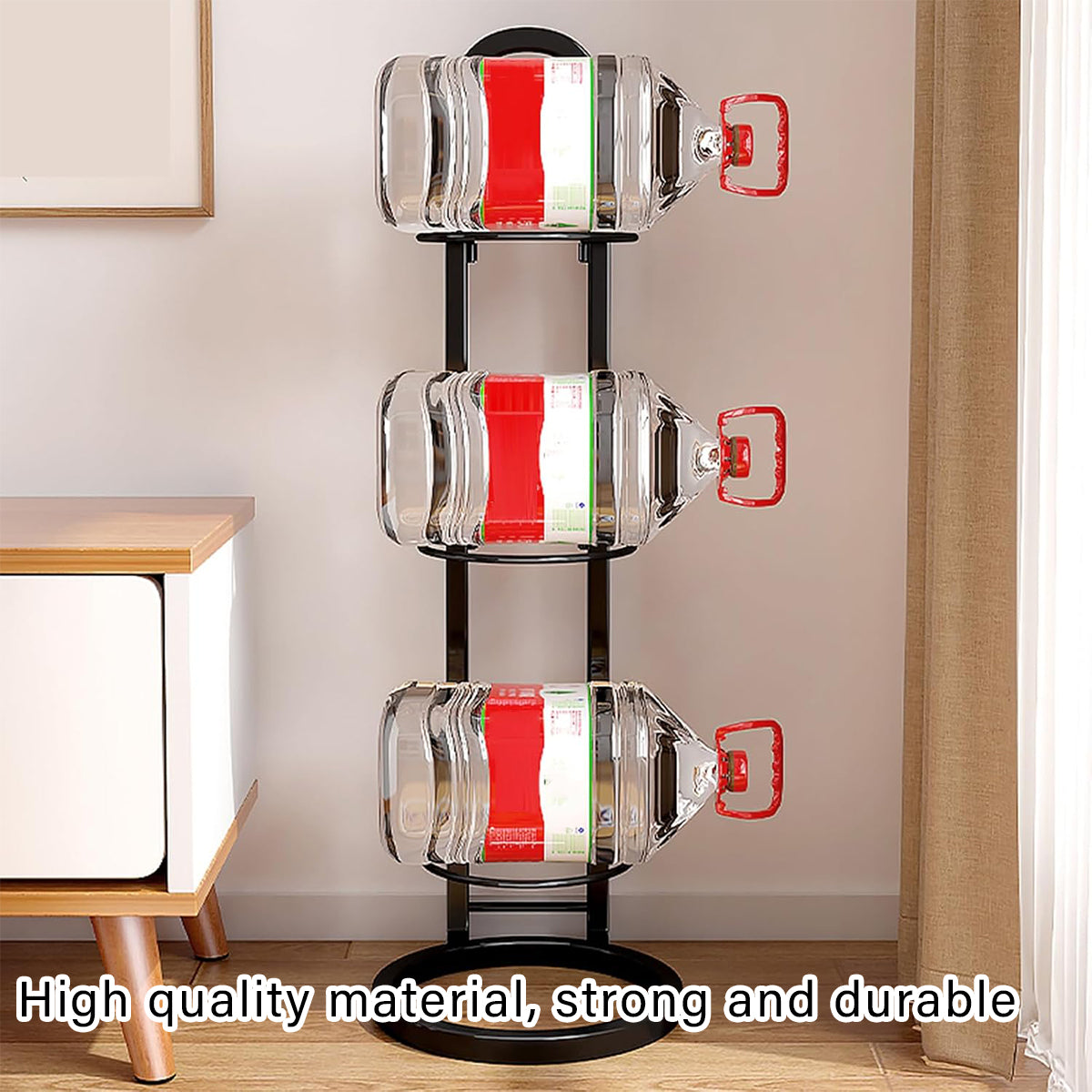 3-4 Tier Ball Storage Rack for Basketball Sports