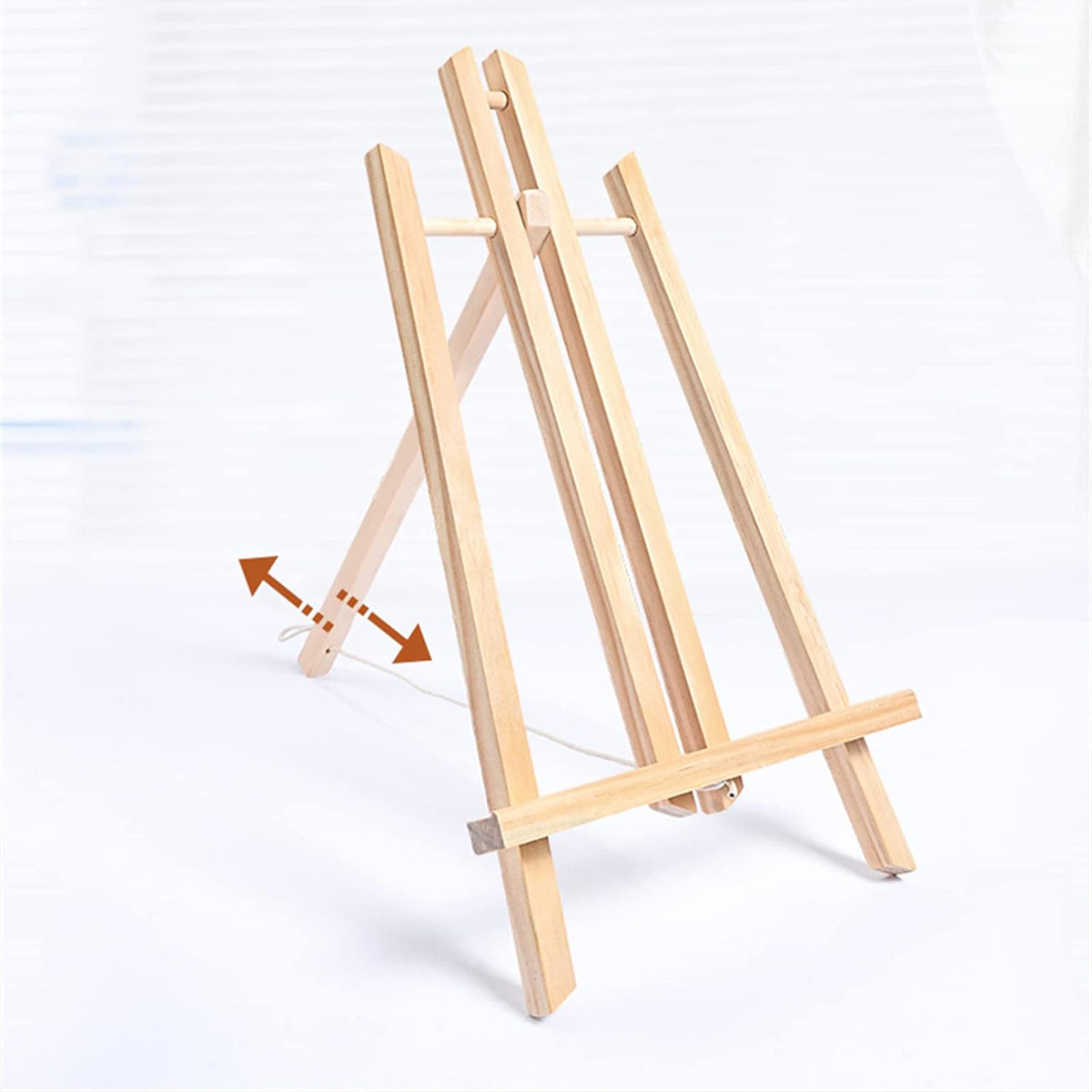 Tabletop Solid Wood Easel Adjustable Foldable Art Stand