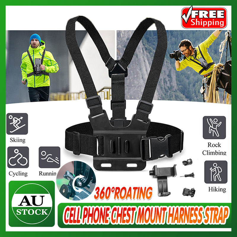 Phone Chest Mount Harness Strap for POV Video