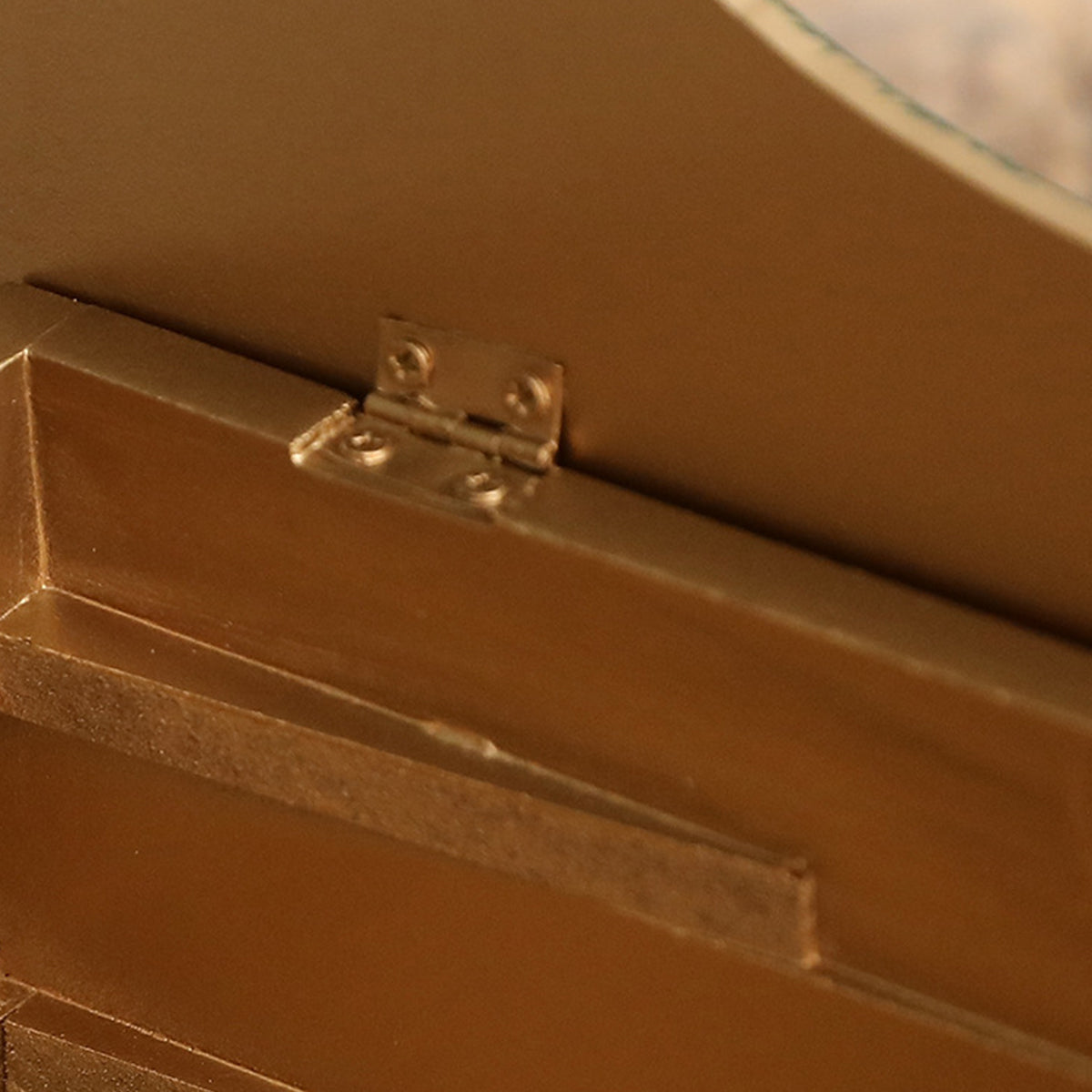 Retro Book-Shaped Wooden Tissue Box Hand-Painted