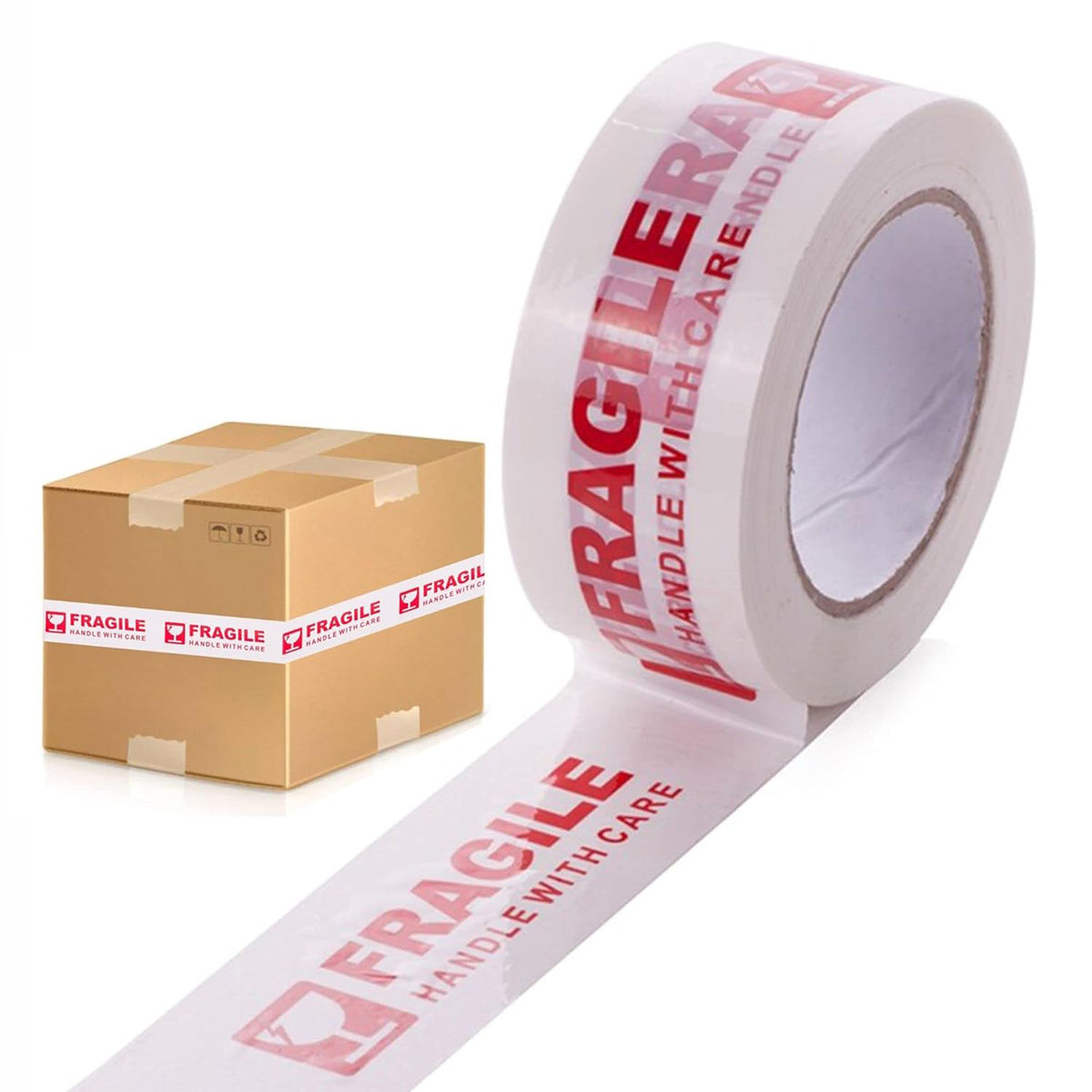 5 Rolls Fragile Warning Tape for Shipping Boxes