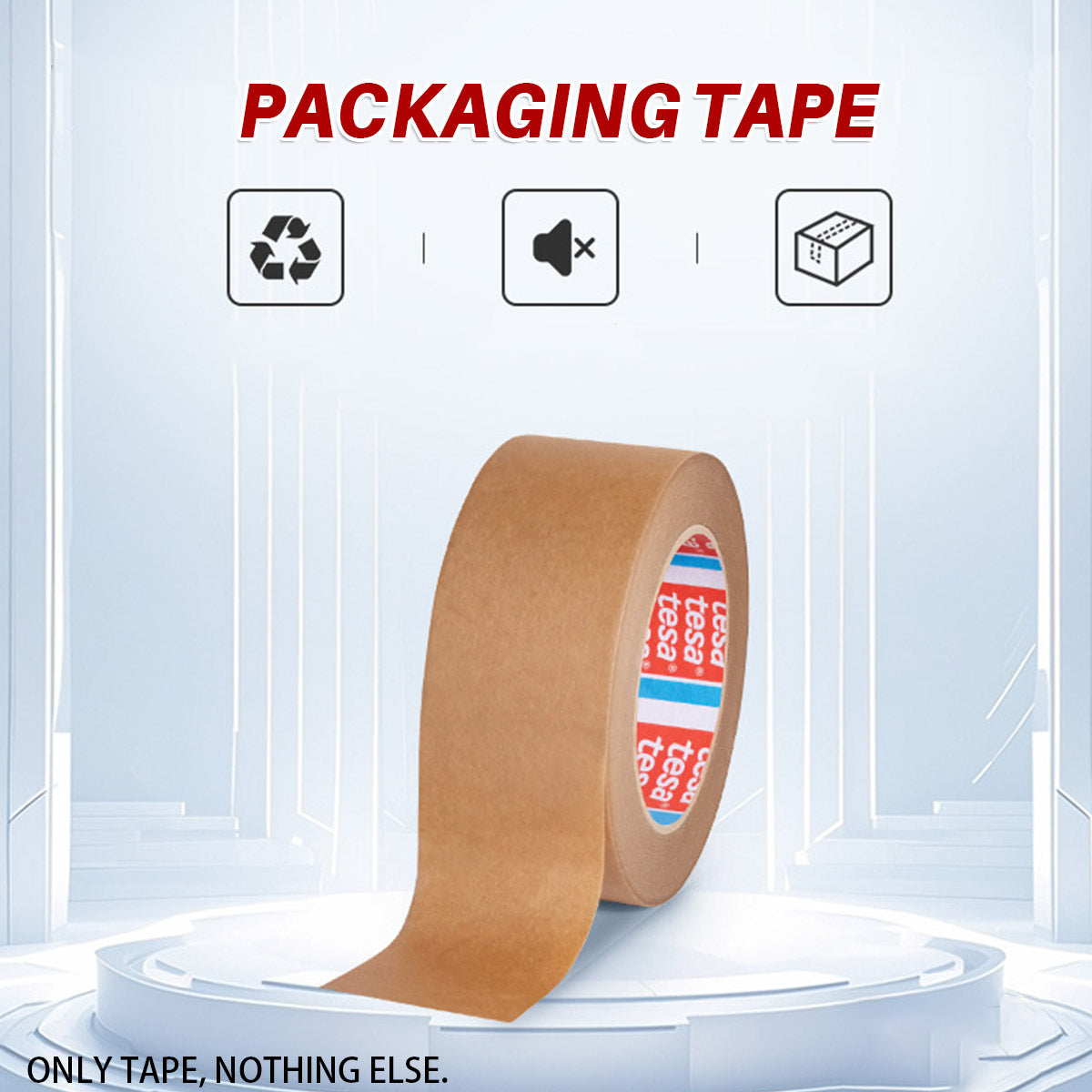 Silent Kraft Paper Packing Tape 4.8cm x 50m
