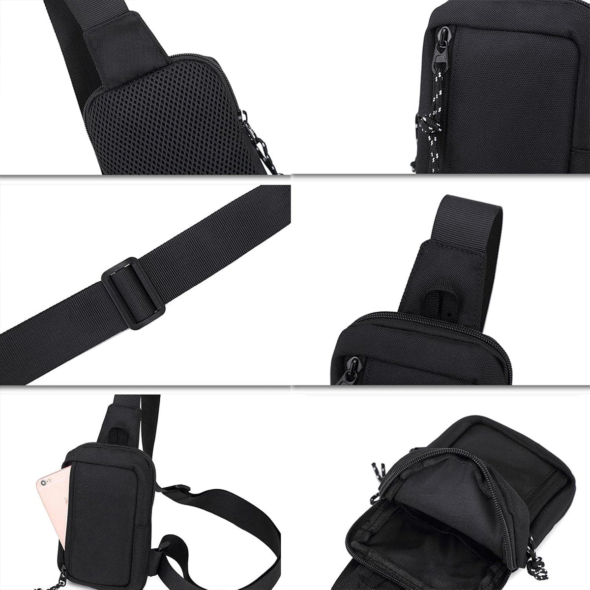 Mini Crossbody Chest Bag Oxford Fabric Daily Use