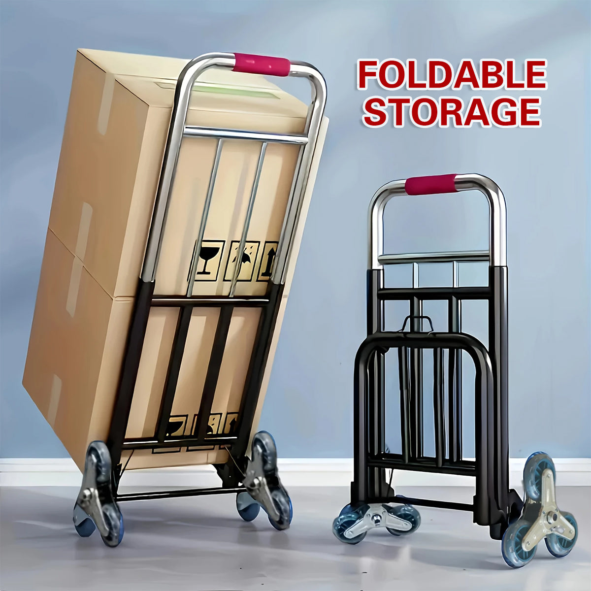 Portable Folding Transport Hand Truck Lightweight Heavy Duty