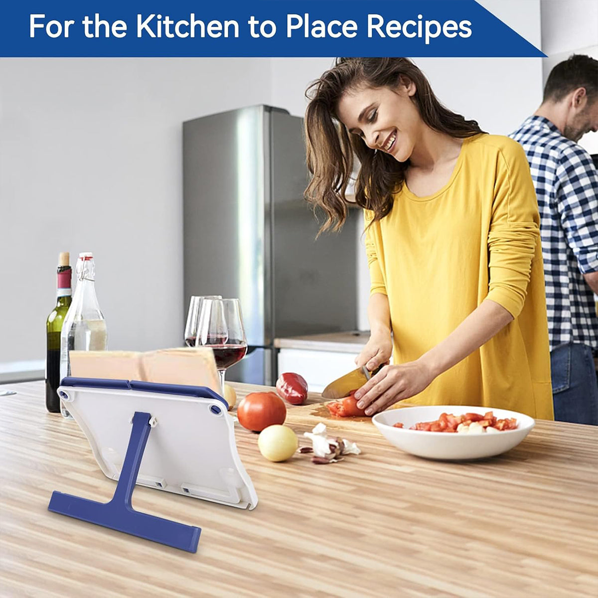 Portable Adjustable Plastic Bookshelf with Anti-Slip Base