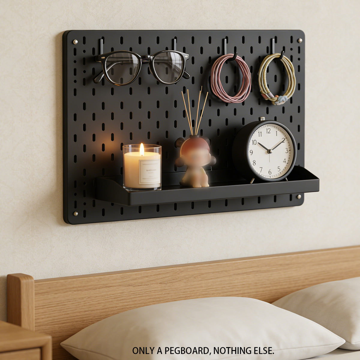 Acrylic Pegboard Wall Shelf for Home and Office