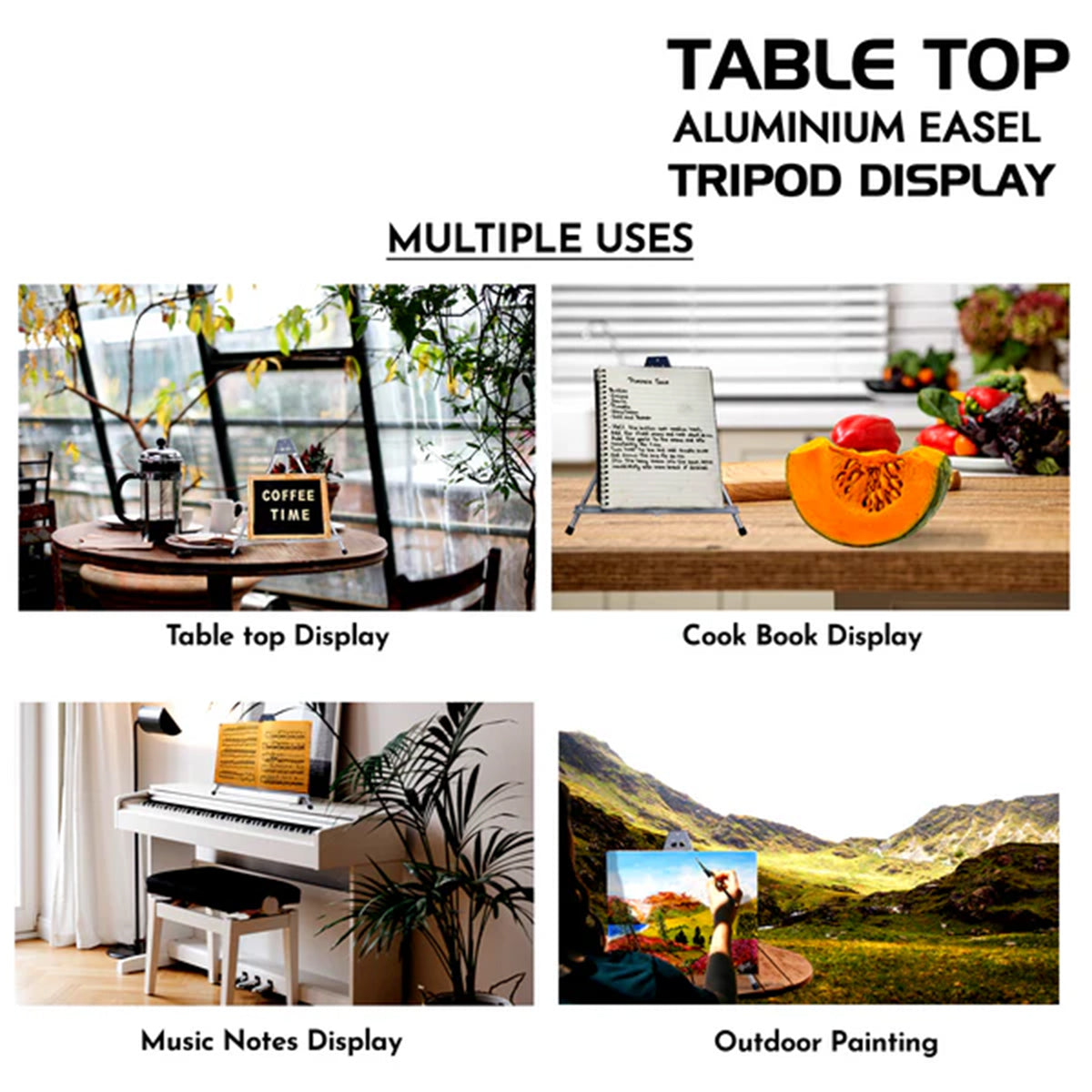 Foldable Aluminum Tabletop Easel Sketch Display Stand