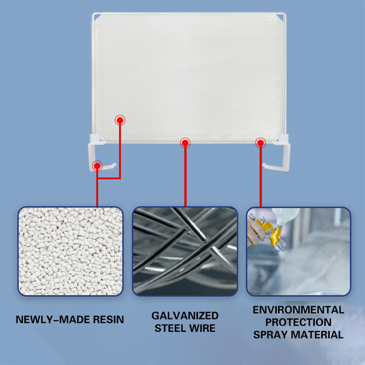 5pcs Snap-On Shelf Dividers for Storage