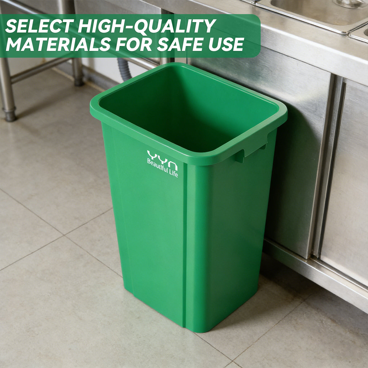 80L Trash Can Dustbin Large Capacity Heavy Duty