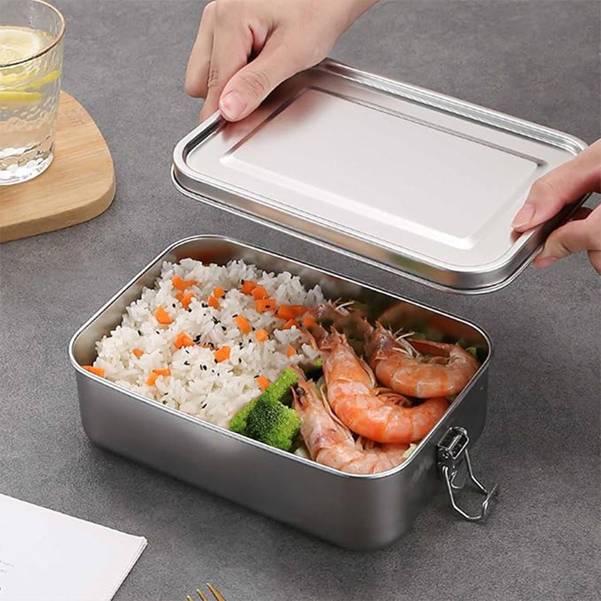 304 Stainless Steel Lunch Box Leakproof Storage