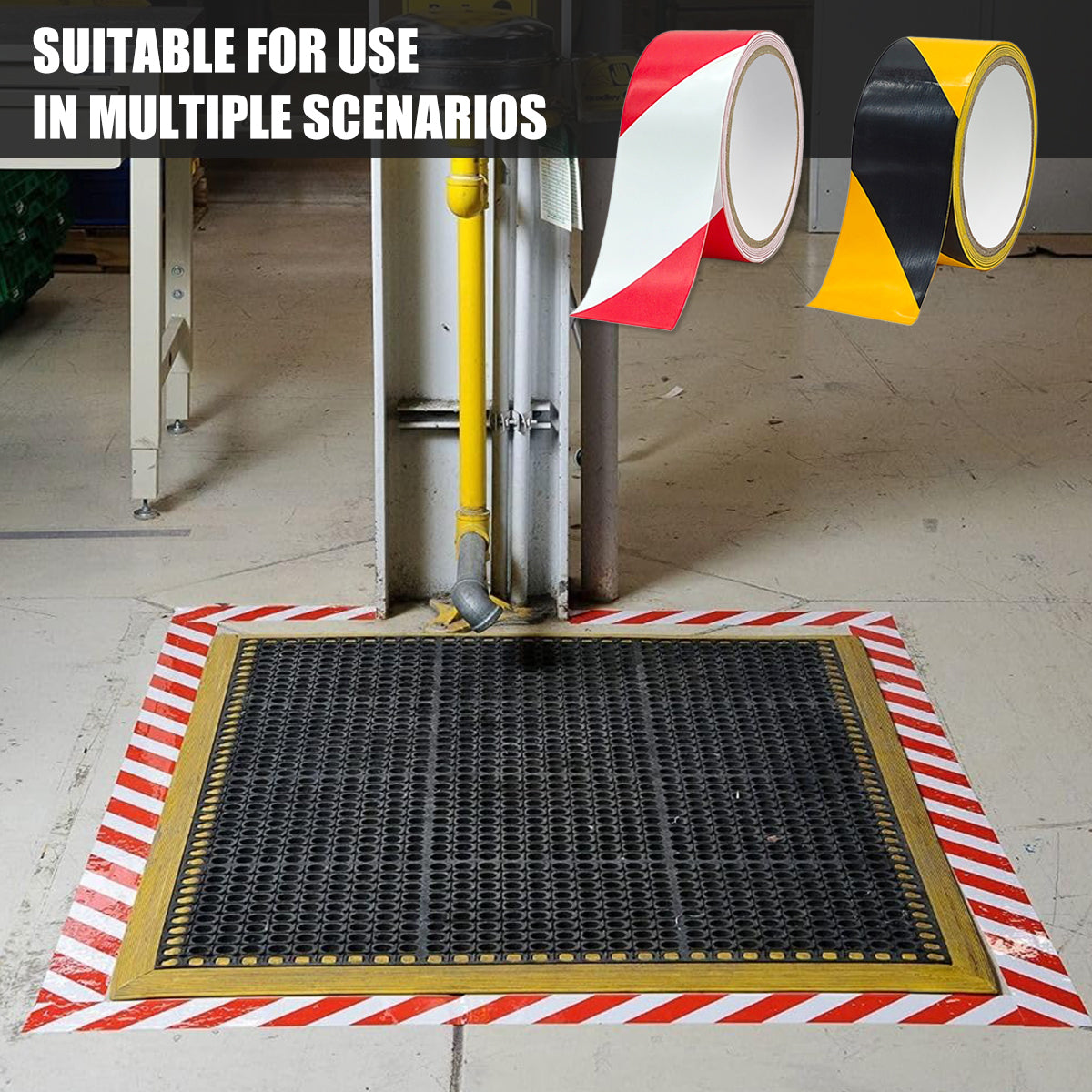 PVC Warning Tape 10cm x 33m for Floor Marking