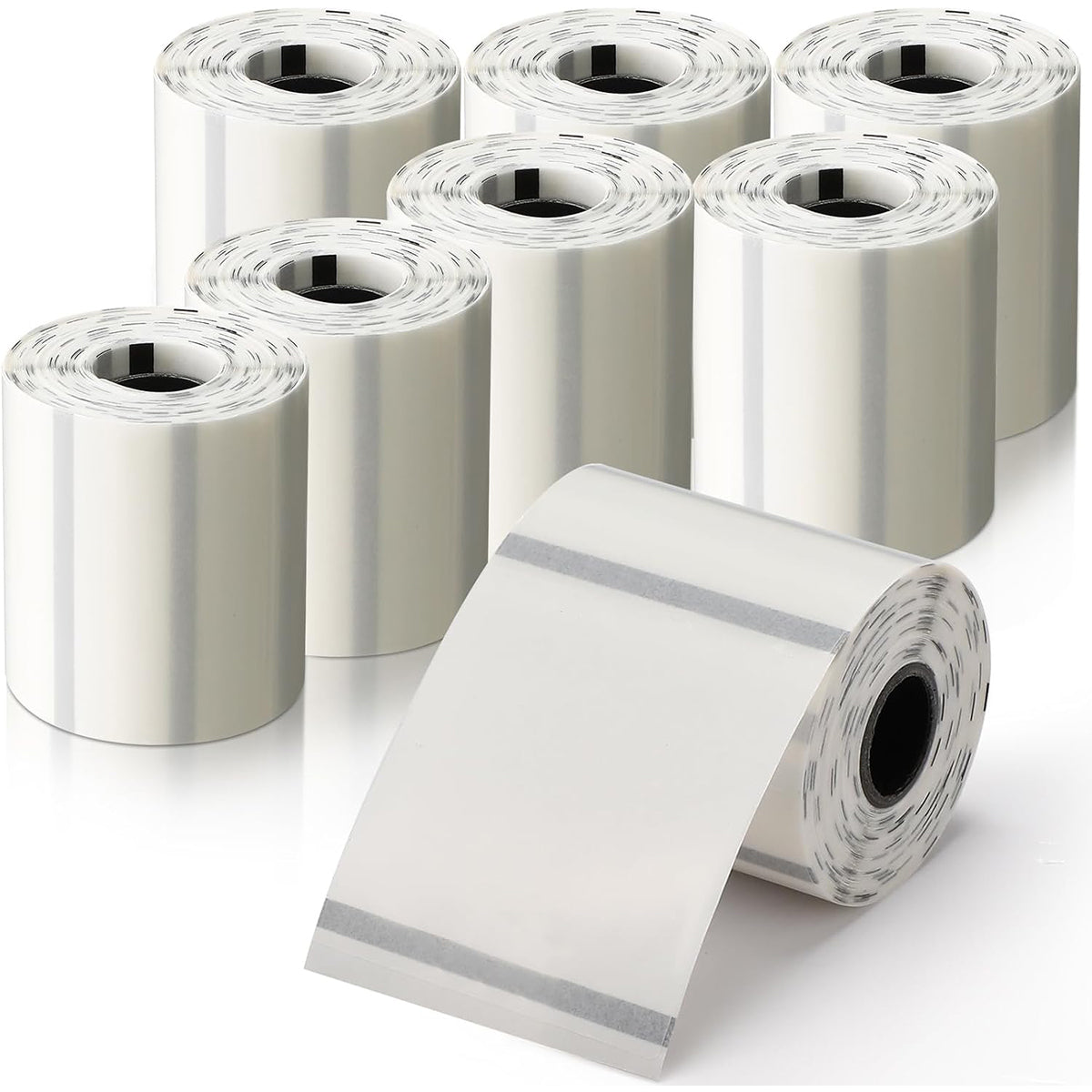 1 Roll Transparent Label Printer Paper Waterproof Name Stickers