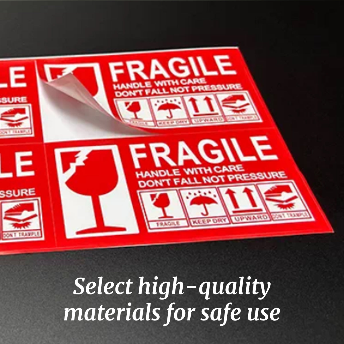 Fragile Warning Stickers Self Adhesive for Parcels