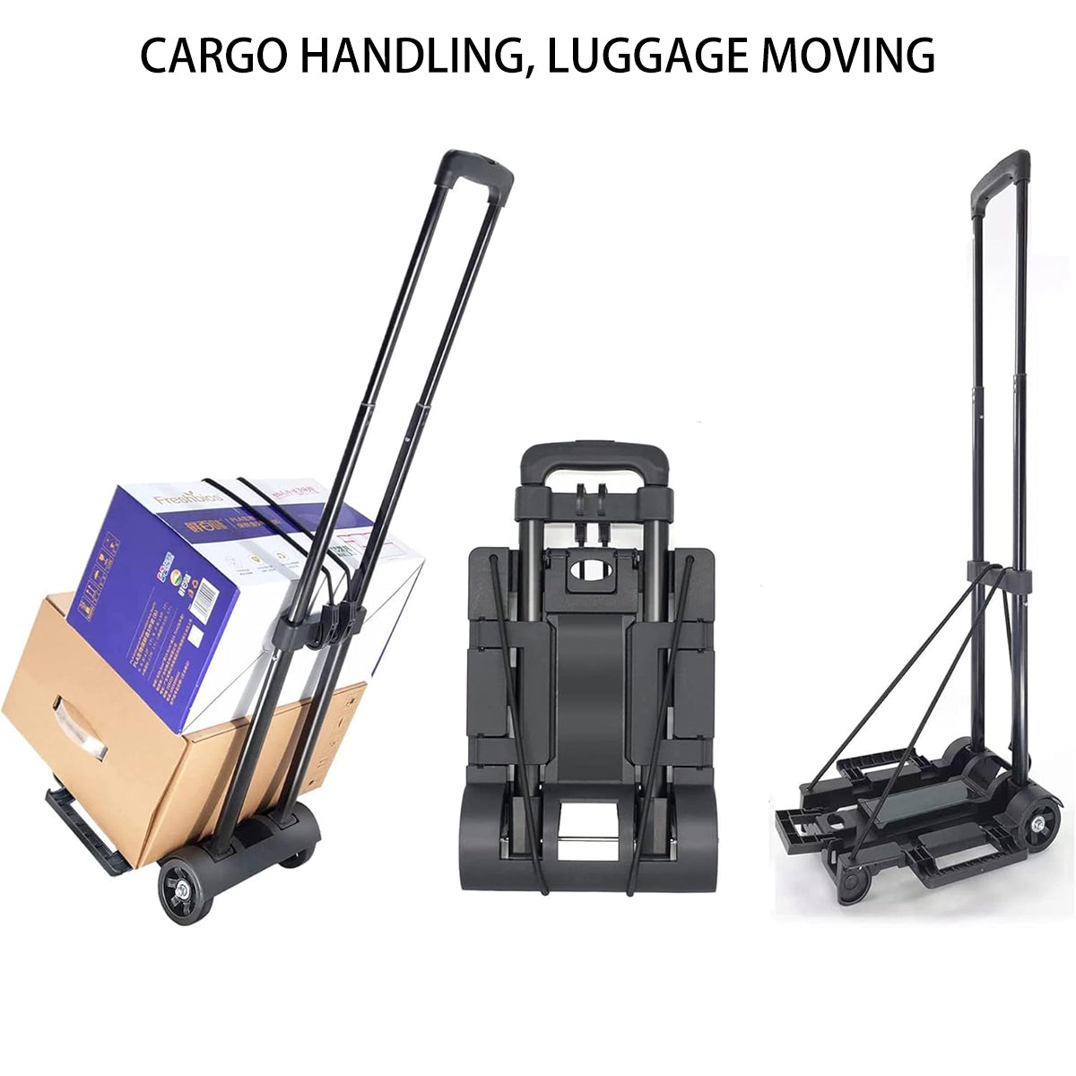 Foldable Shopping Trolley with Telescopic Handle