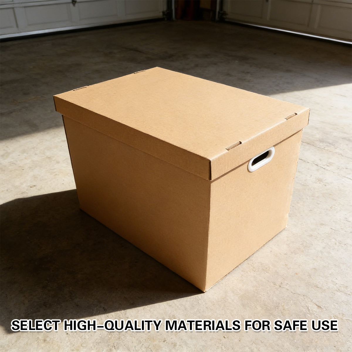 5pcs 80L Kraft Paper Storage Box with Lid