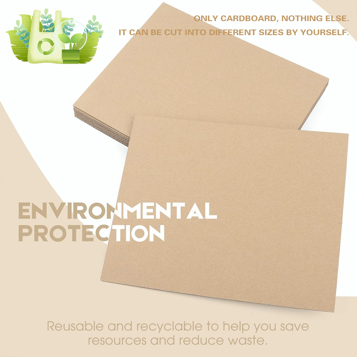 Corrugated Cardboard Sheets 20pcs 50x100cm