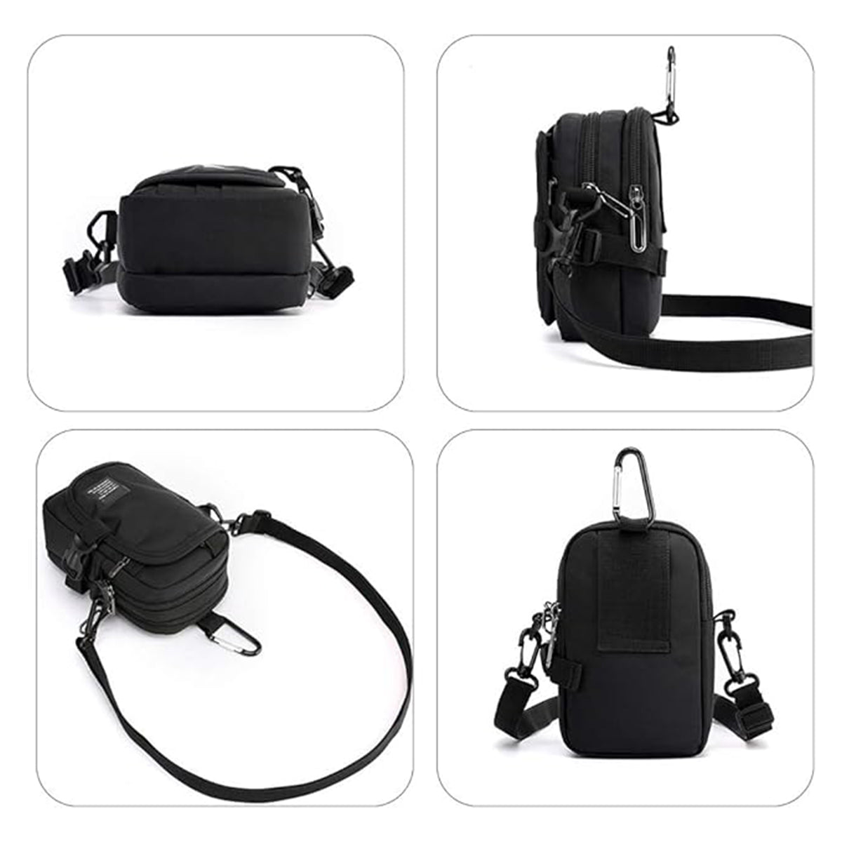 Water-Resistant Crossbody Bag with Multiple Styles