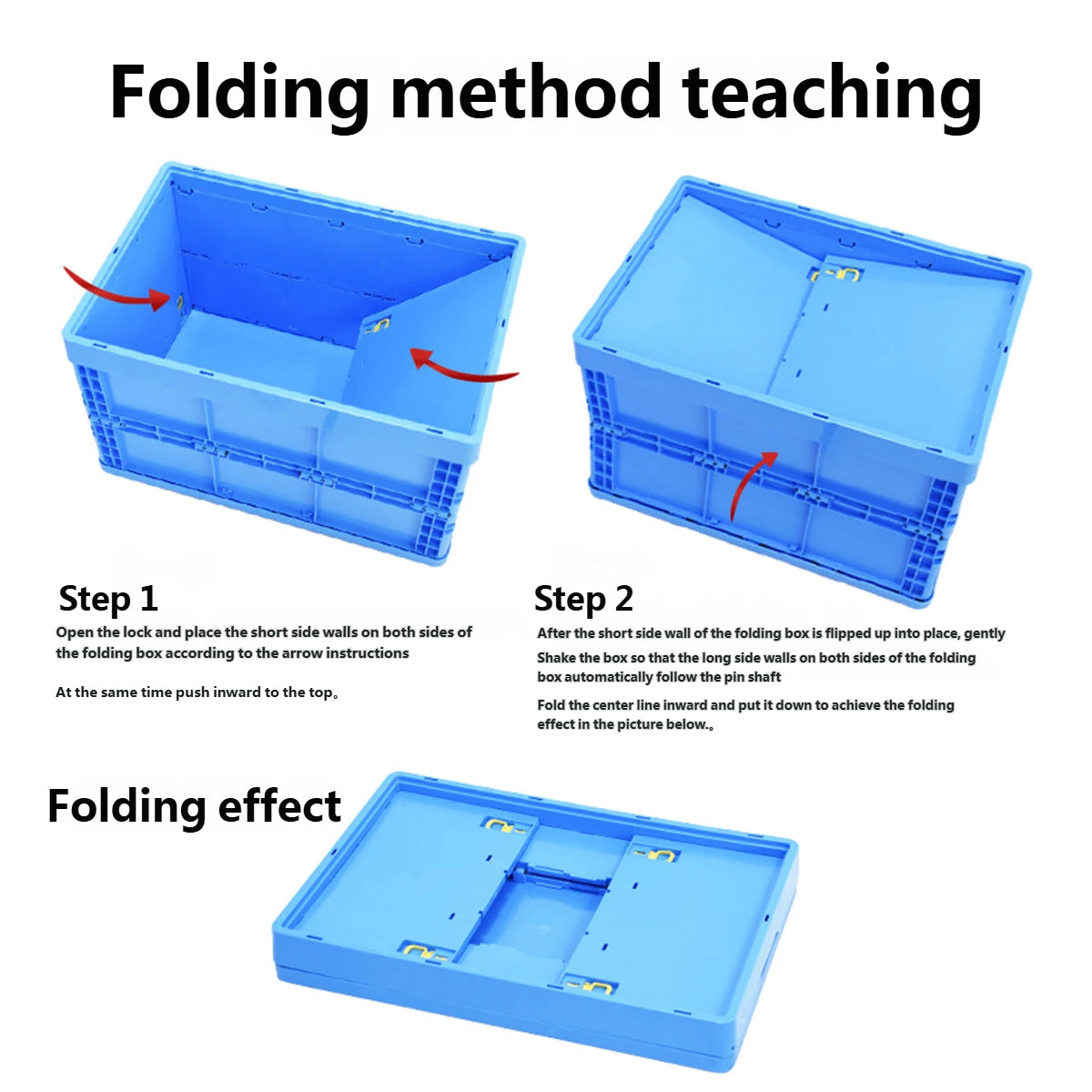 Foldable Plastic Storage Box for Workshop