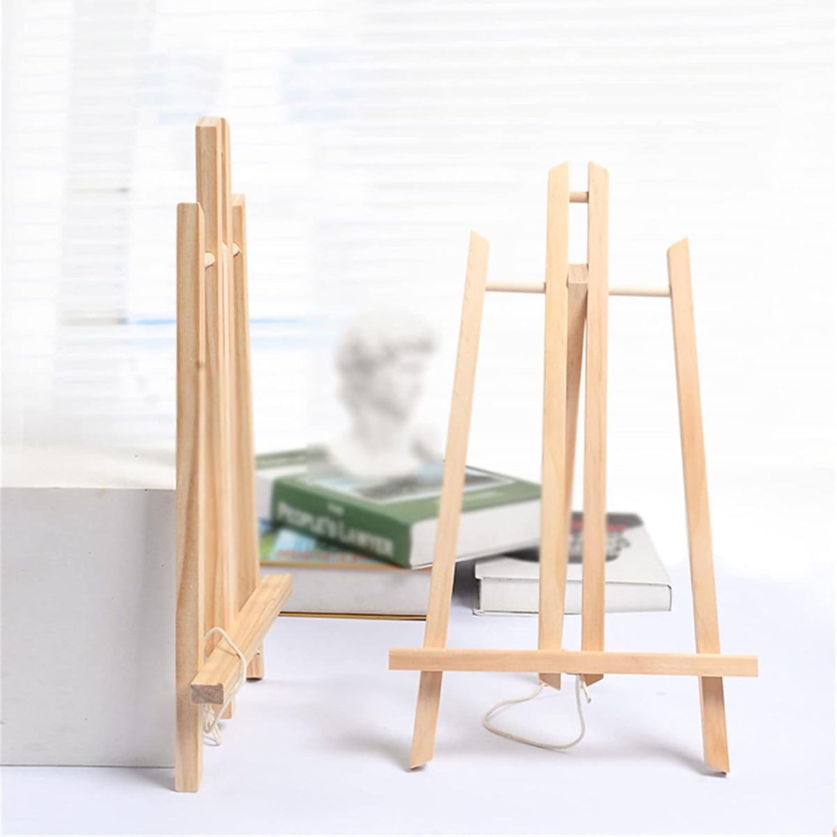 Tabletop Solid Wood Easel Adjustable Foldable Art Stand