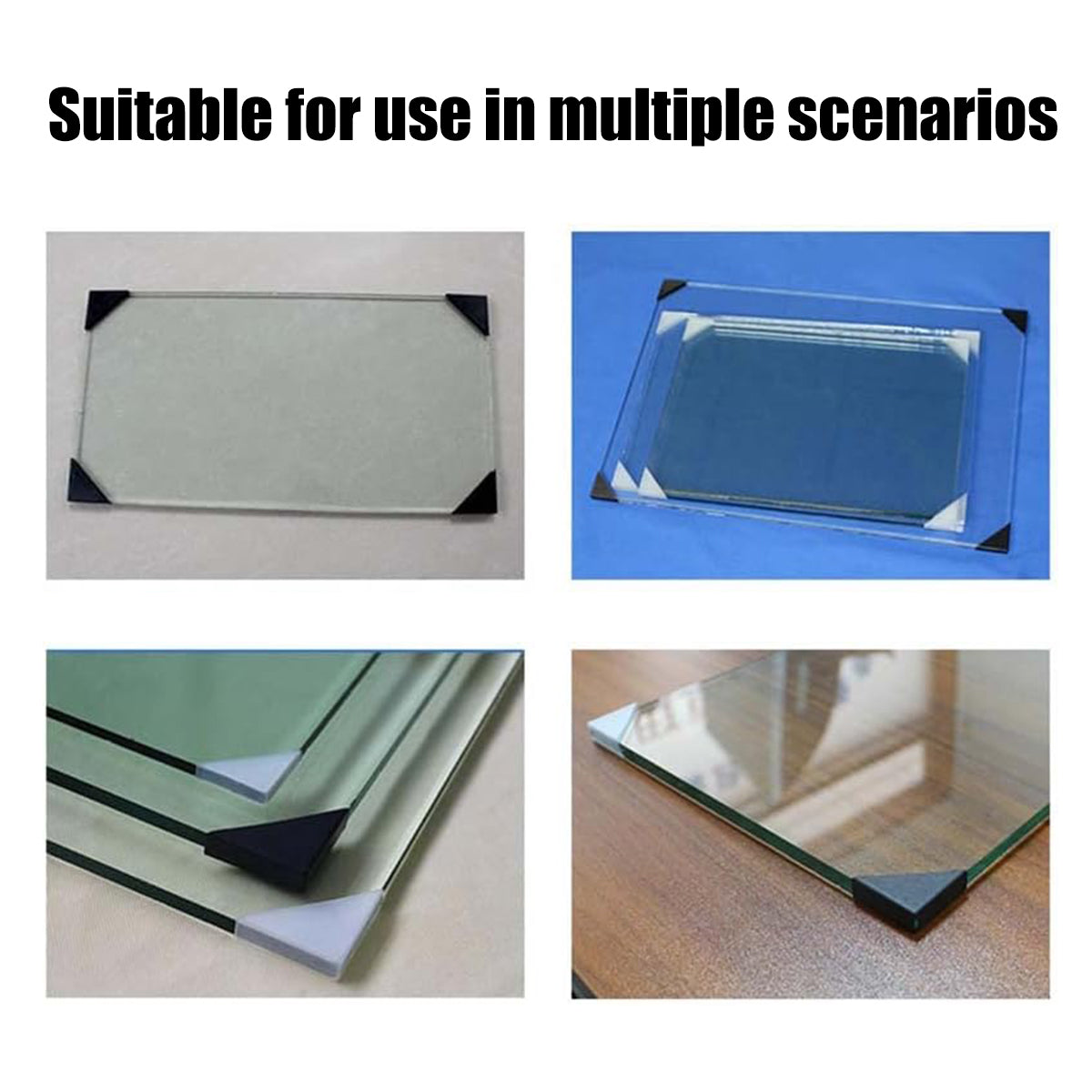 100pcs Triangle Corner Protectors for Glass Edges