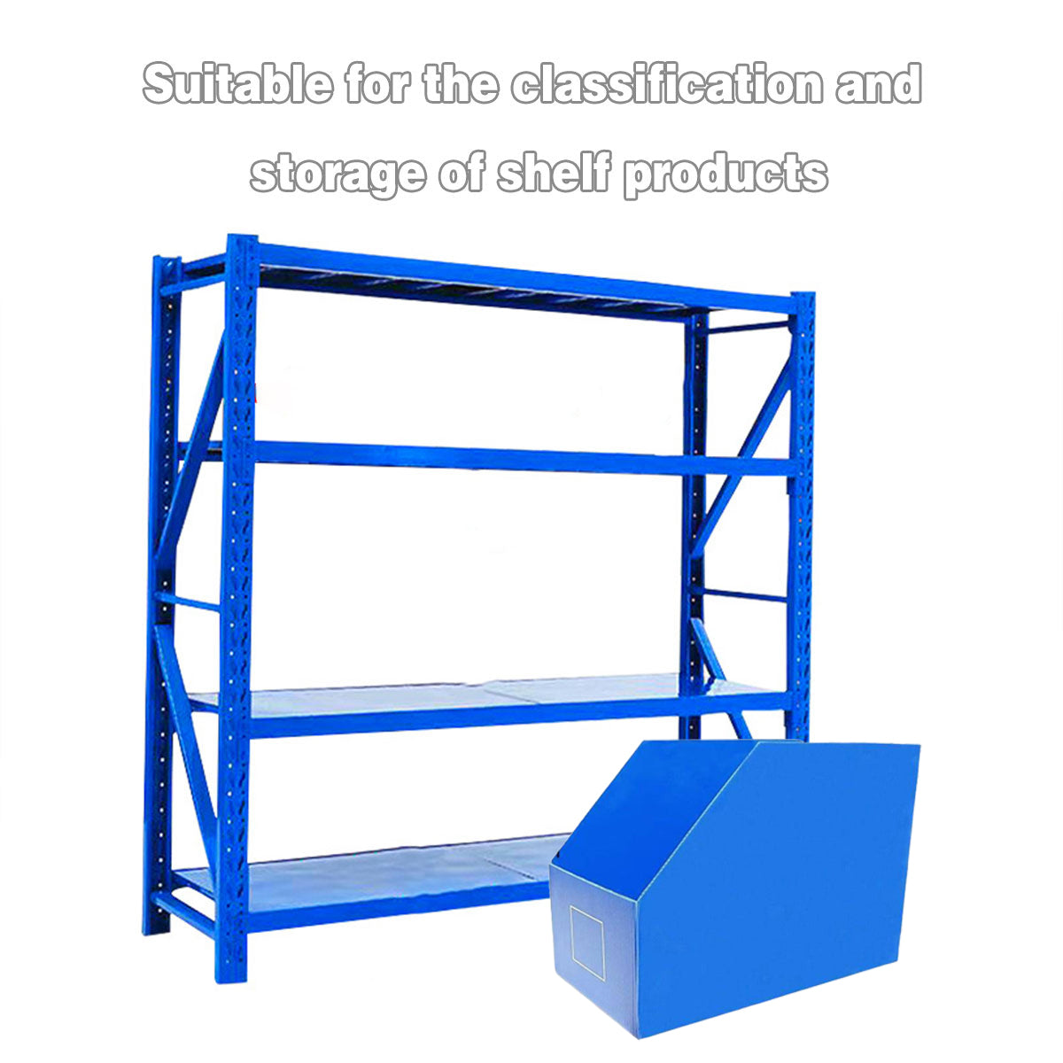 5pcs Stackable Shelf Storage Boxes with Label