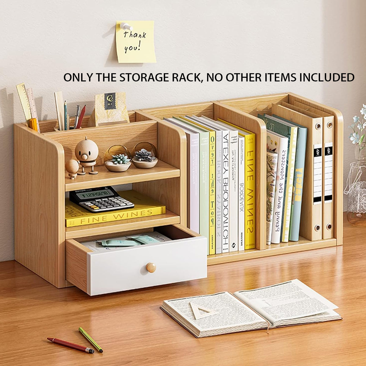 Office Desktop Rack Wooden Storage Organizer for Documents