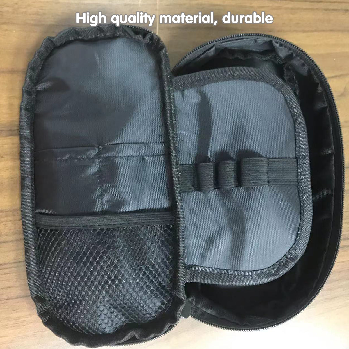 Pencil Case with Football Pattern Oxford Fabric Large Capacity