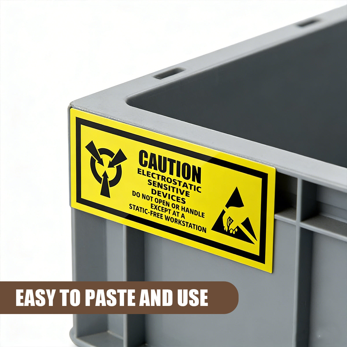 Anti-Static Warning Sticker Labels for Electronics