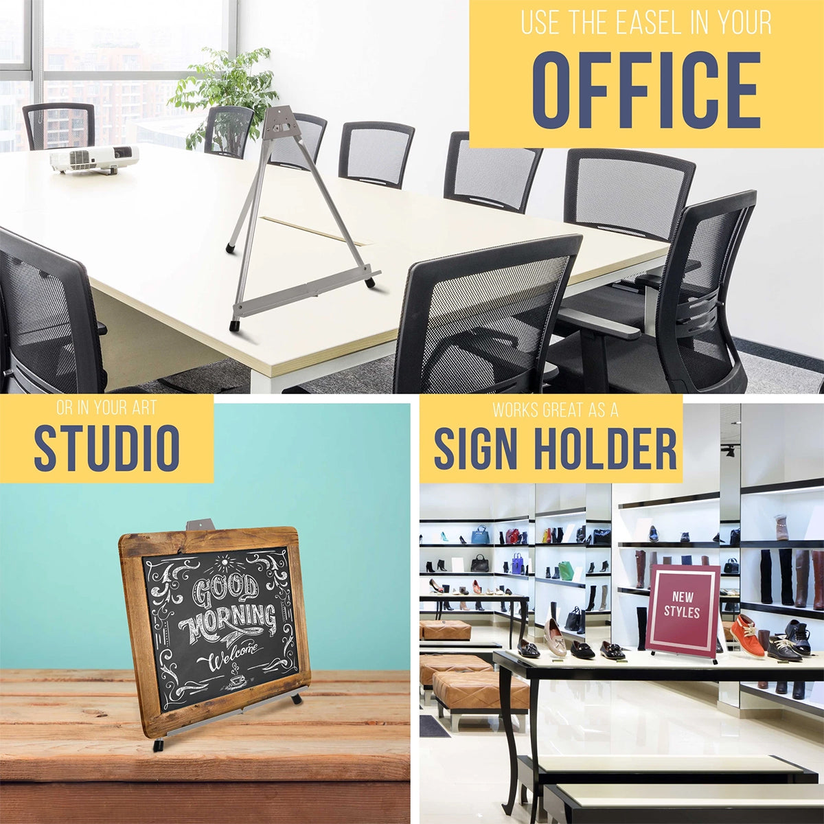 Foldable Aluminum Tabletop Easel Sketch Display Stand