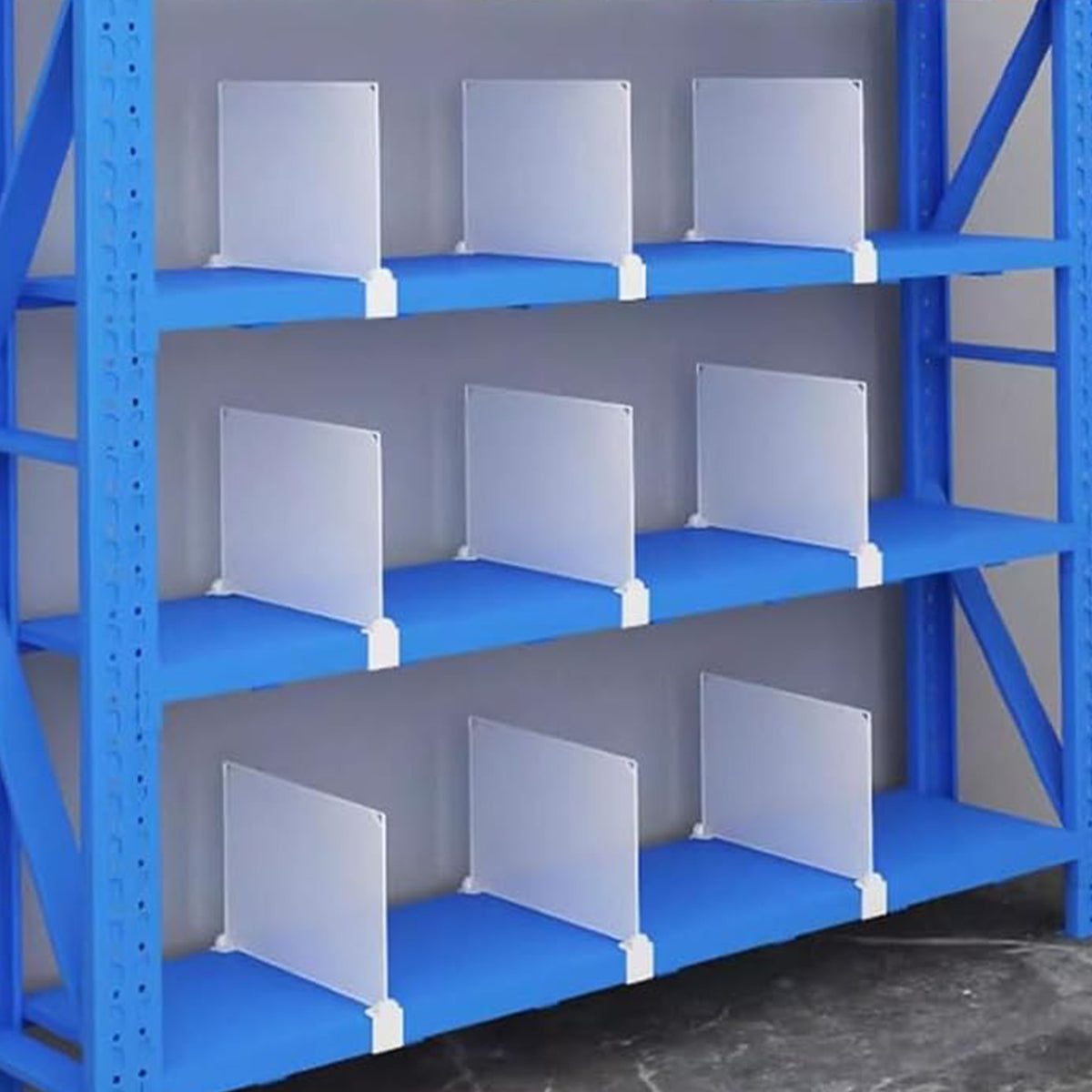 5pcs Snap-On Shelf Dividers for Storage
