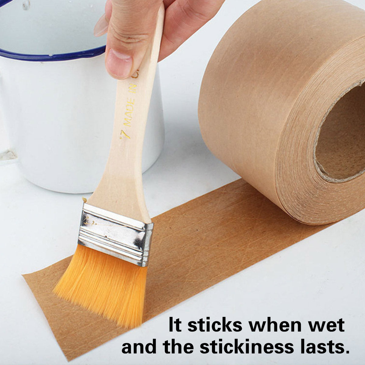 3 Rolls Water Activated Kraft Paper Tape 4.5m