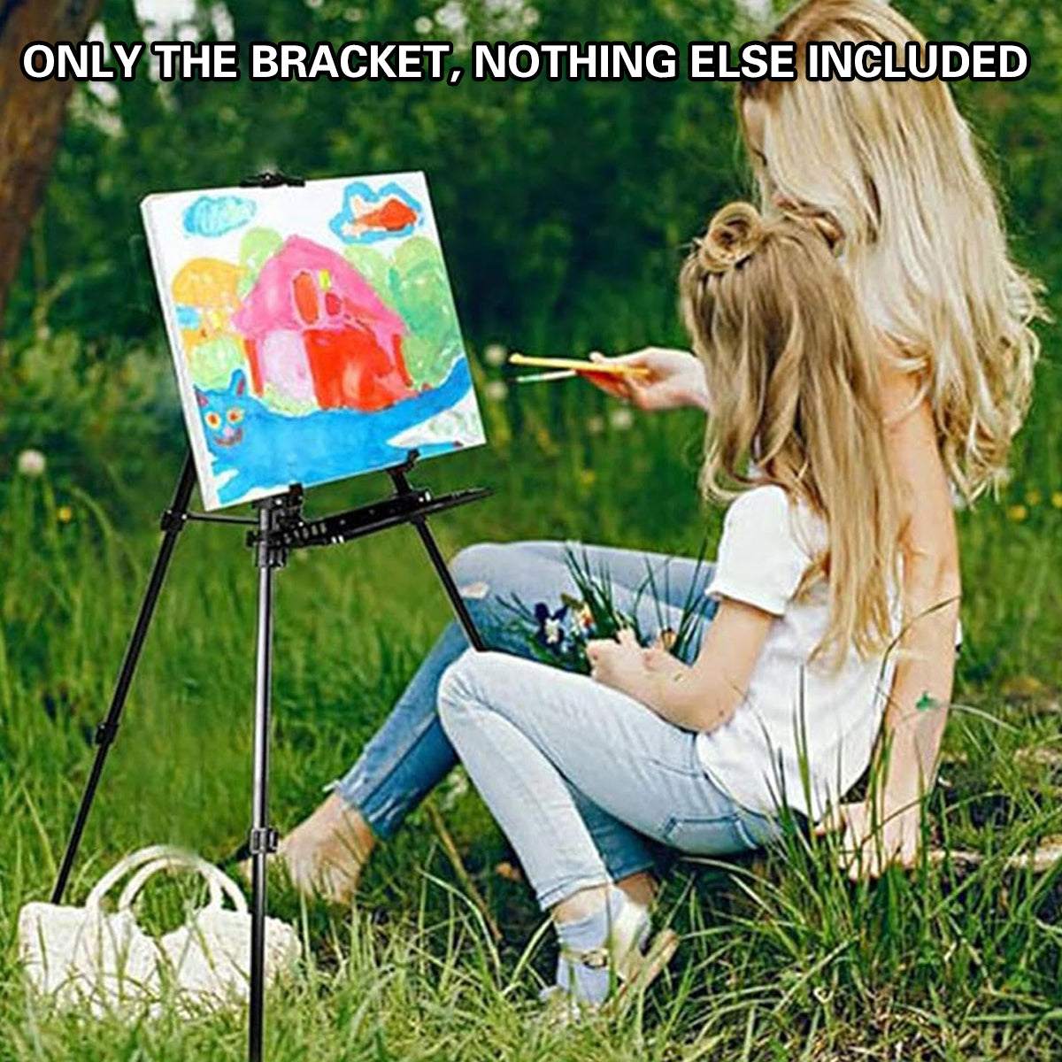 Portable Metal Artist Easel Adjustable Tripod Display Stand