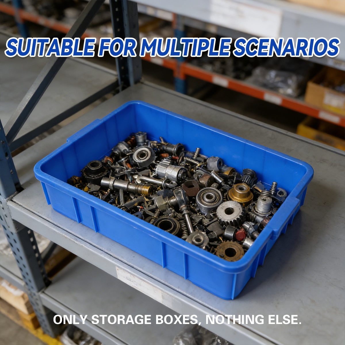 Large PE Tool Storage Basket with Side Handles