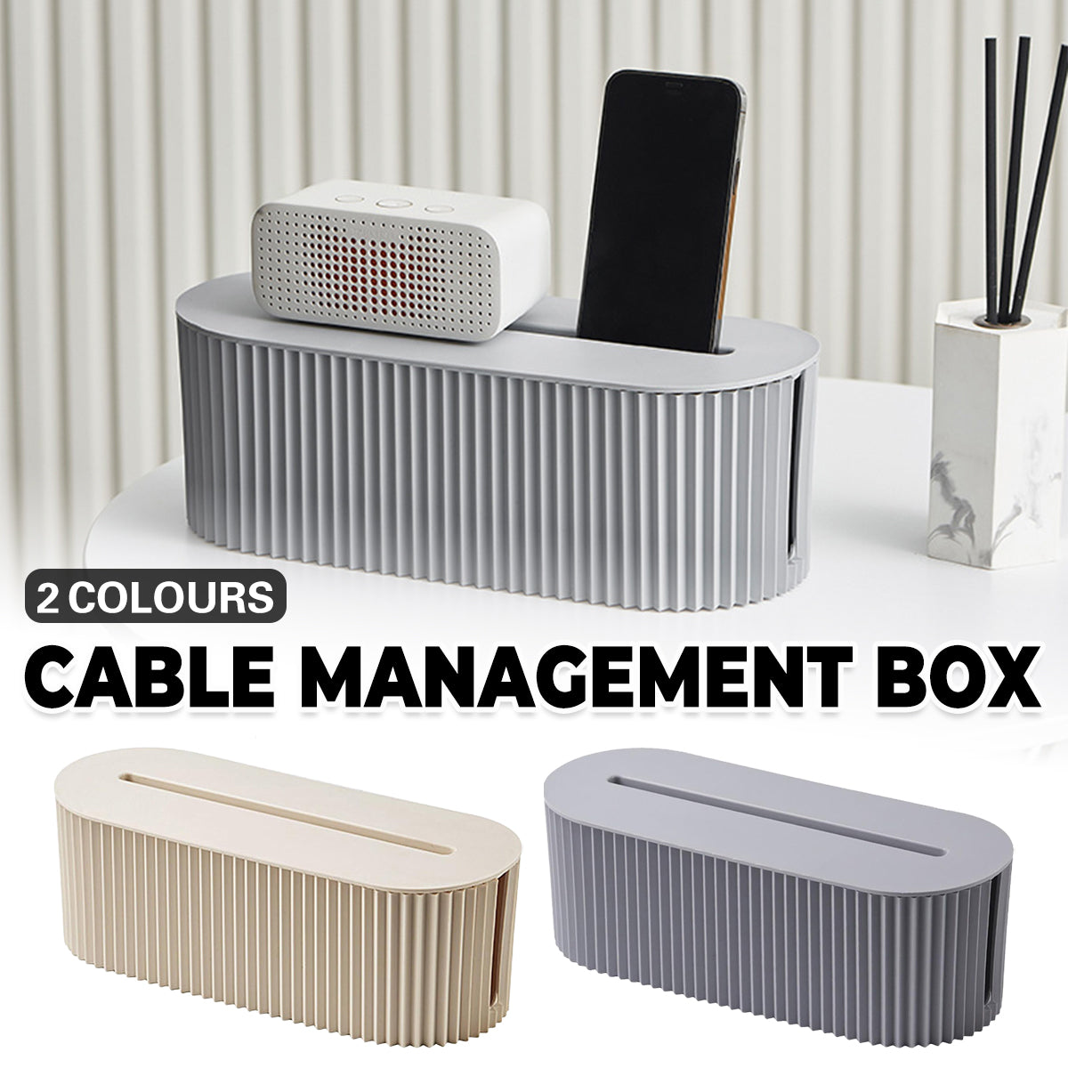 Large Cable Storage Box for Wire Management