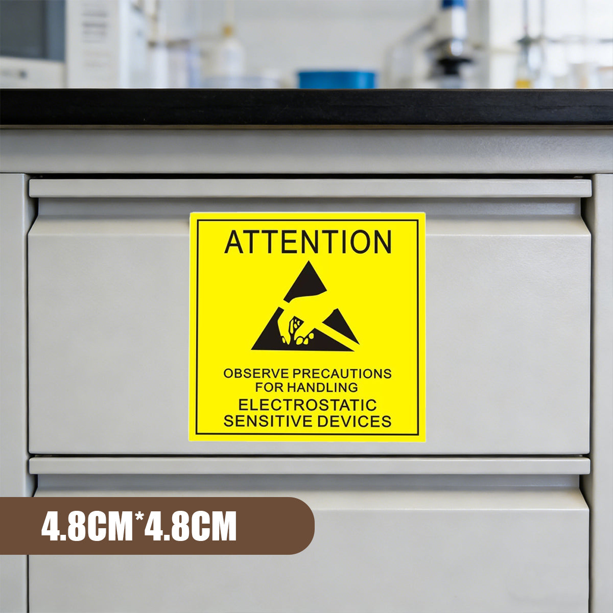 Anti-Static Warning Sticker Labels for Electronics