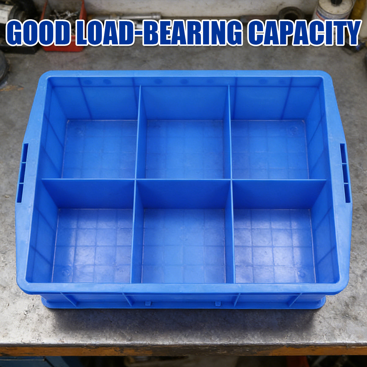 Plastic Storage Box with 3 or 6 Compartments