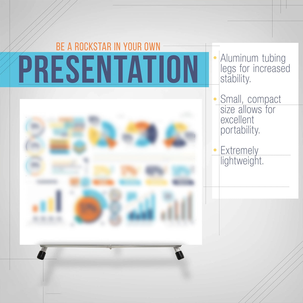 Foldable Aluminum Tabletop Easel Sketch Display Stand