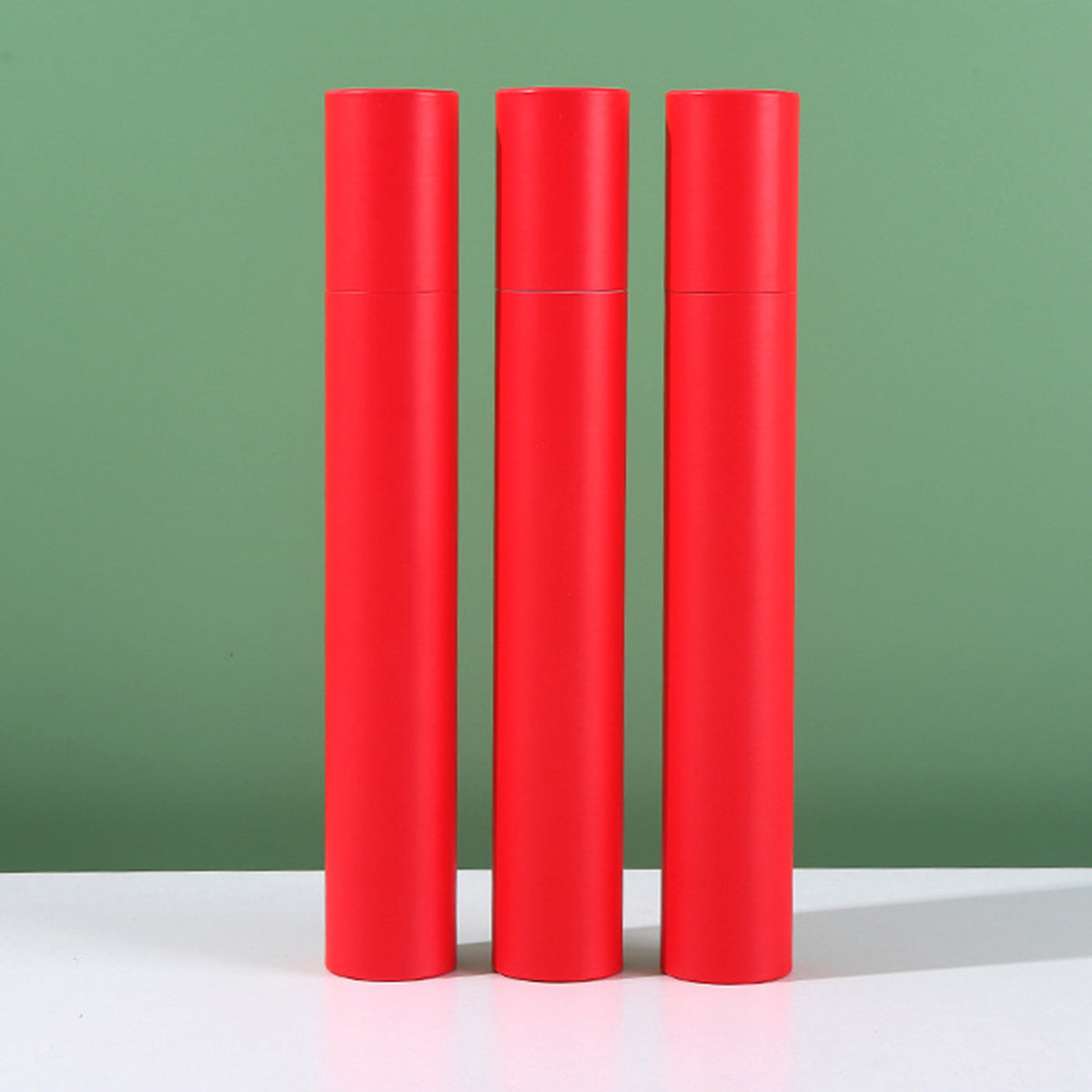 10pcs Red Gift Wrap Paper Tubes for Crafts