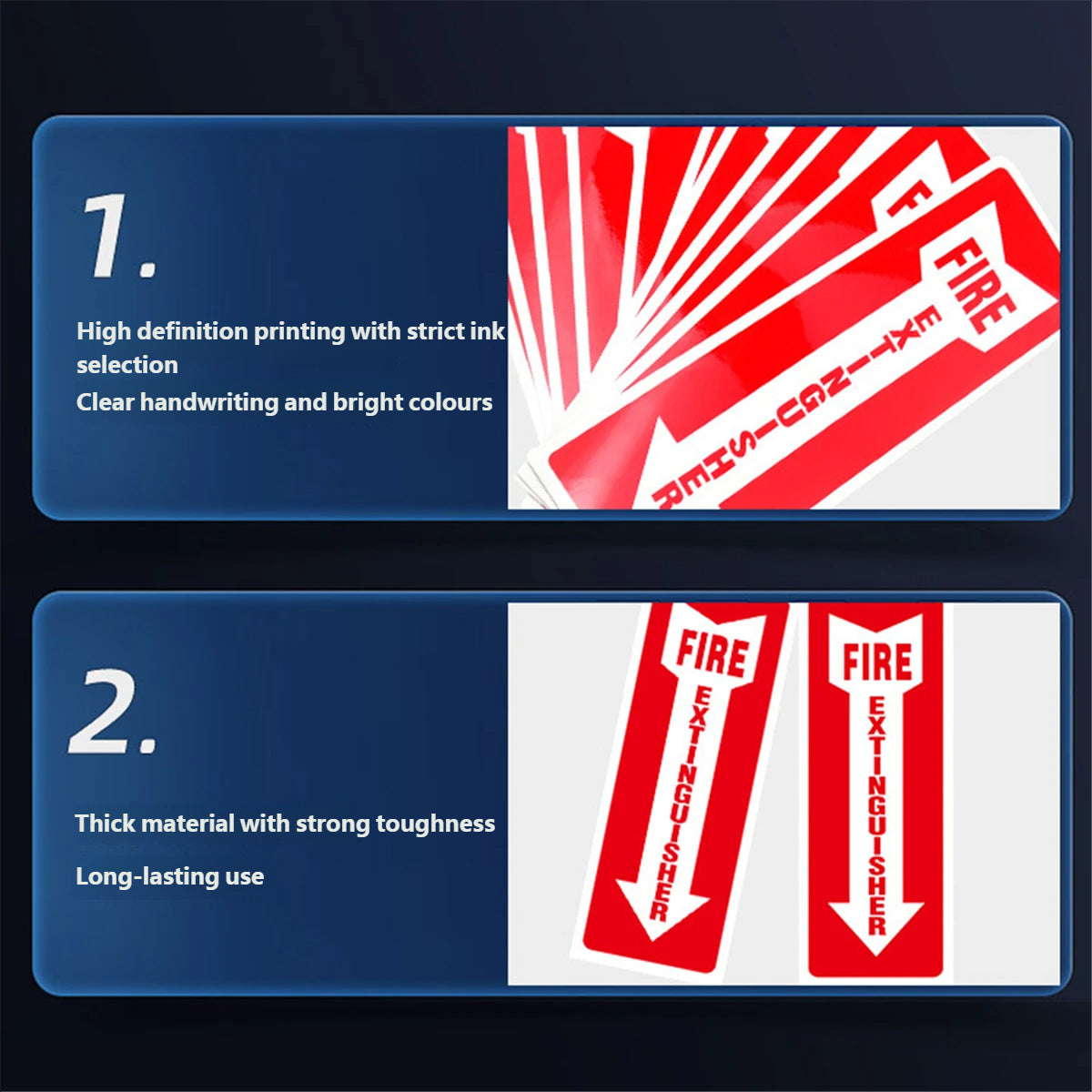30 Pcs Fire Extinguisher Indicator Stickers