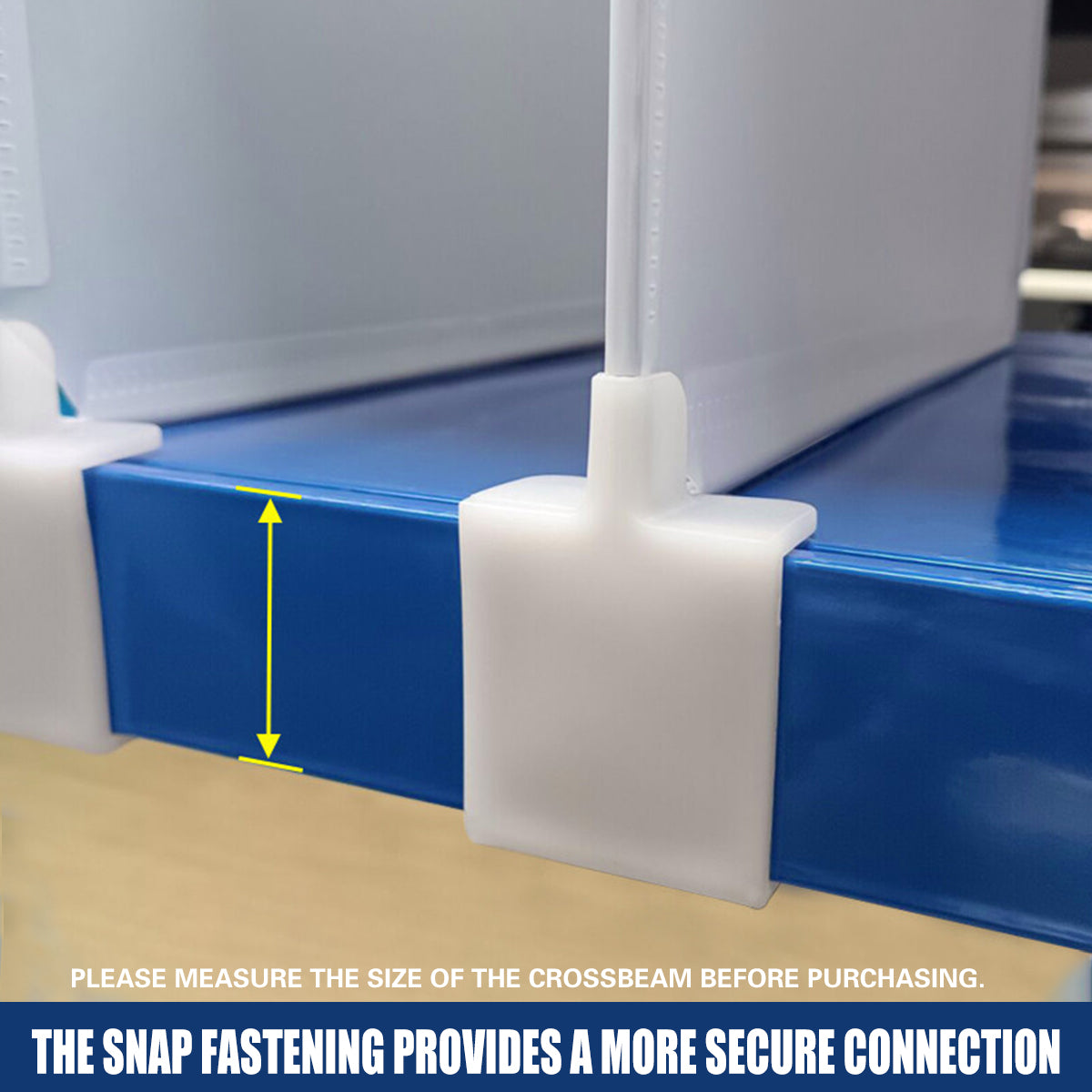 5pcs Snap-On Shelf Dividers for Storage
