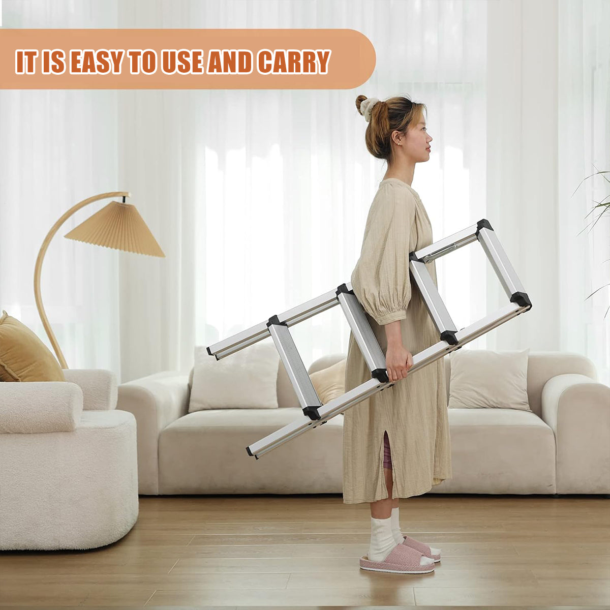 Double-Sided Aluminium Folding Ladder 4 or 6 Layer