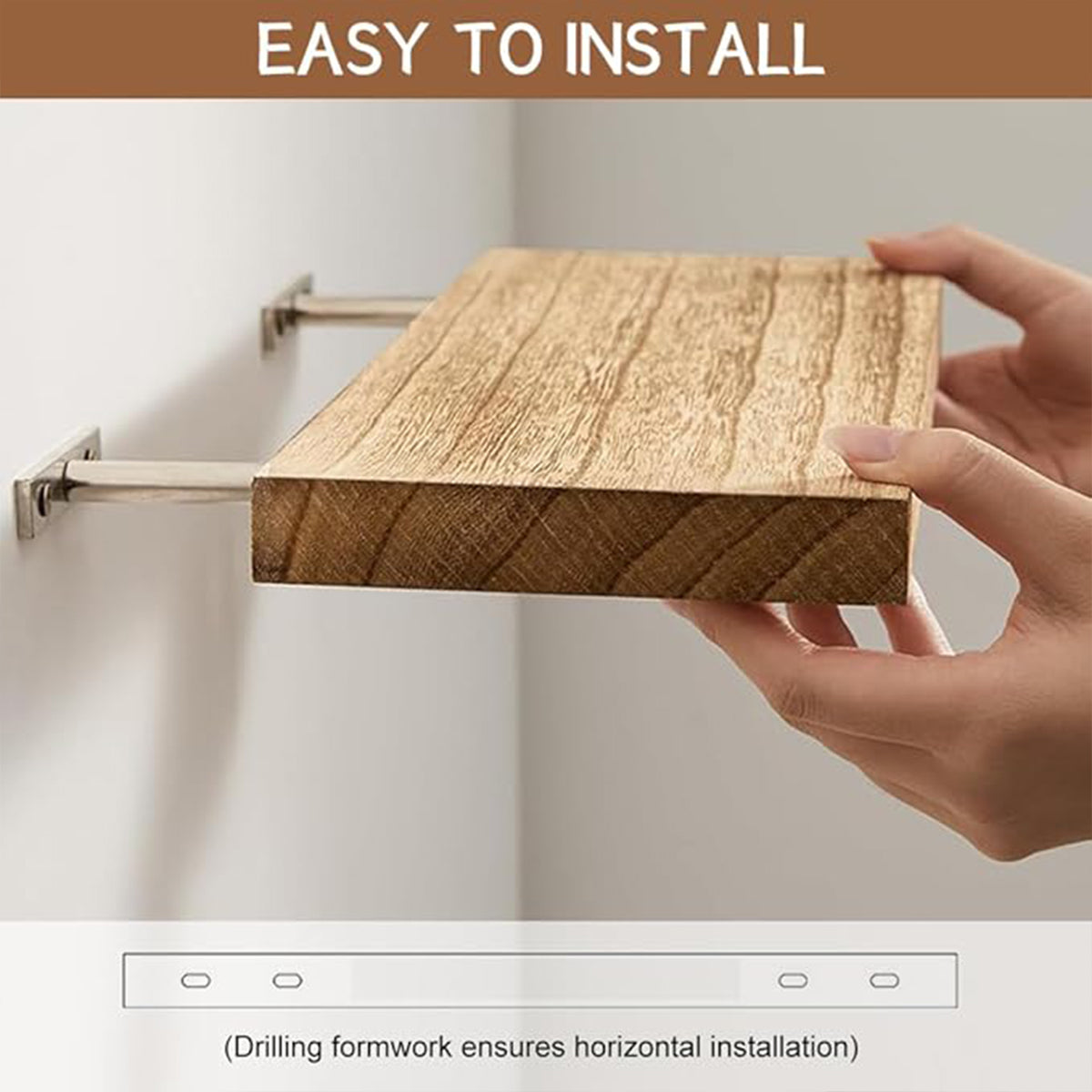 3pcs Wooden Wall Shelf Set for Home Decor