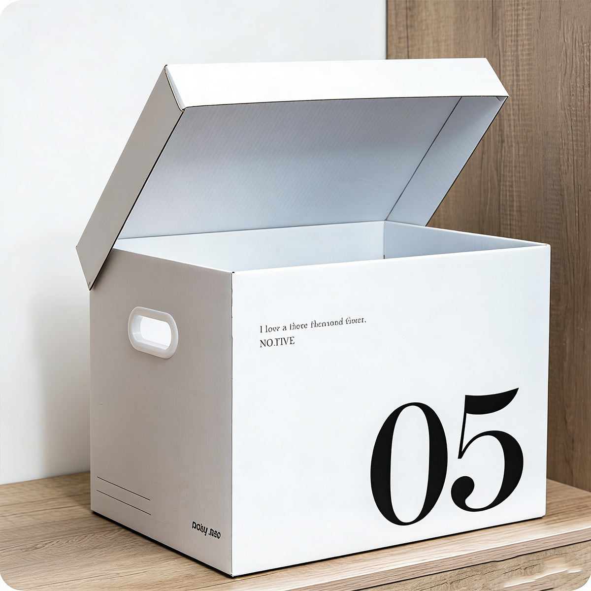 2 Pcs Paper Storage Box with Handles for Home