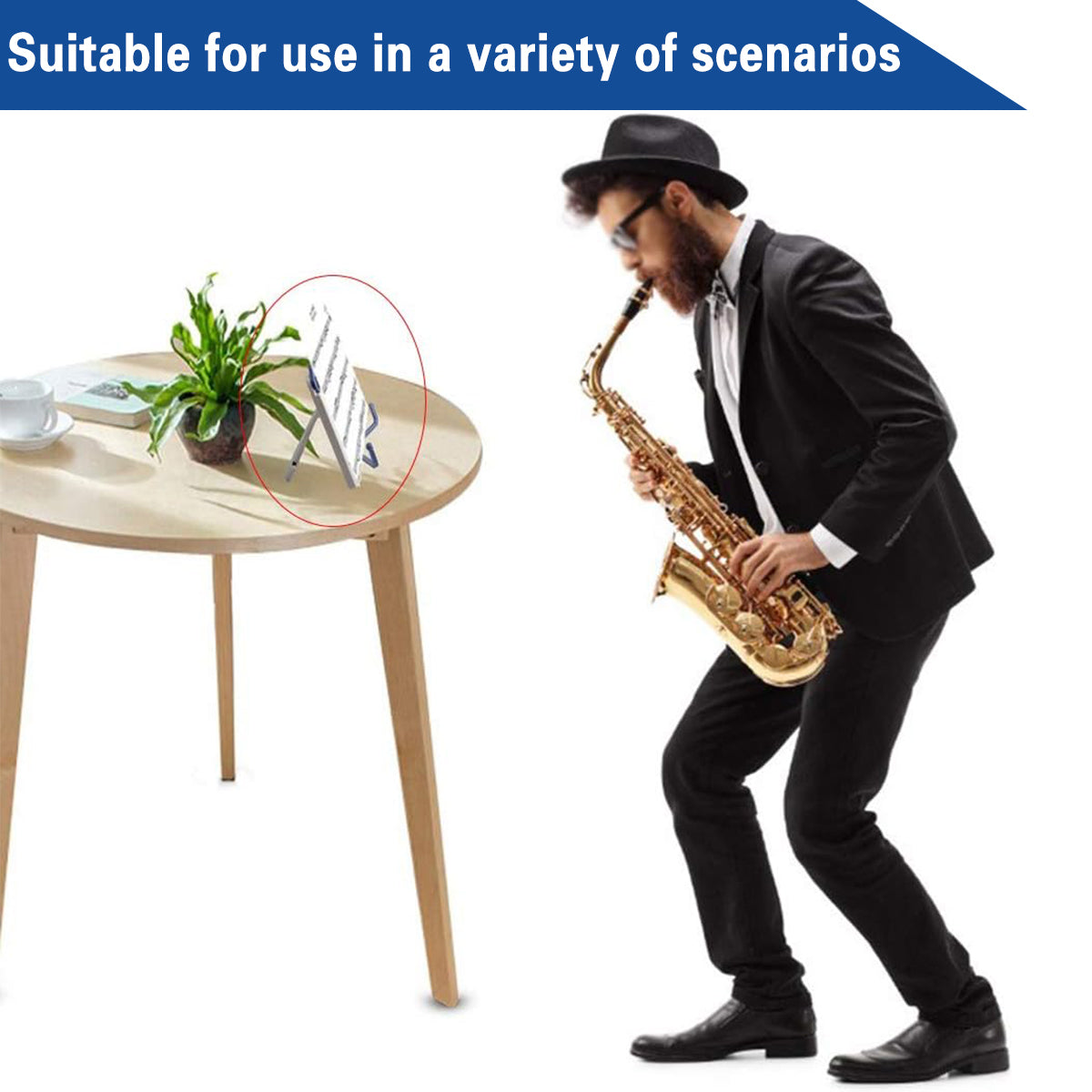 Portable Adjustable Plastic Bookshelf with Anti-Slip Base