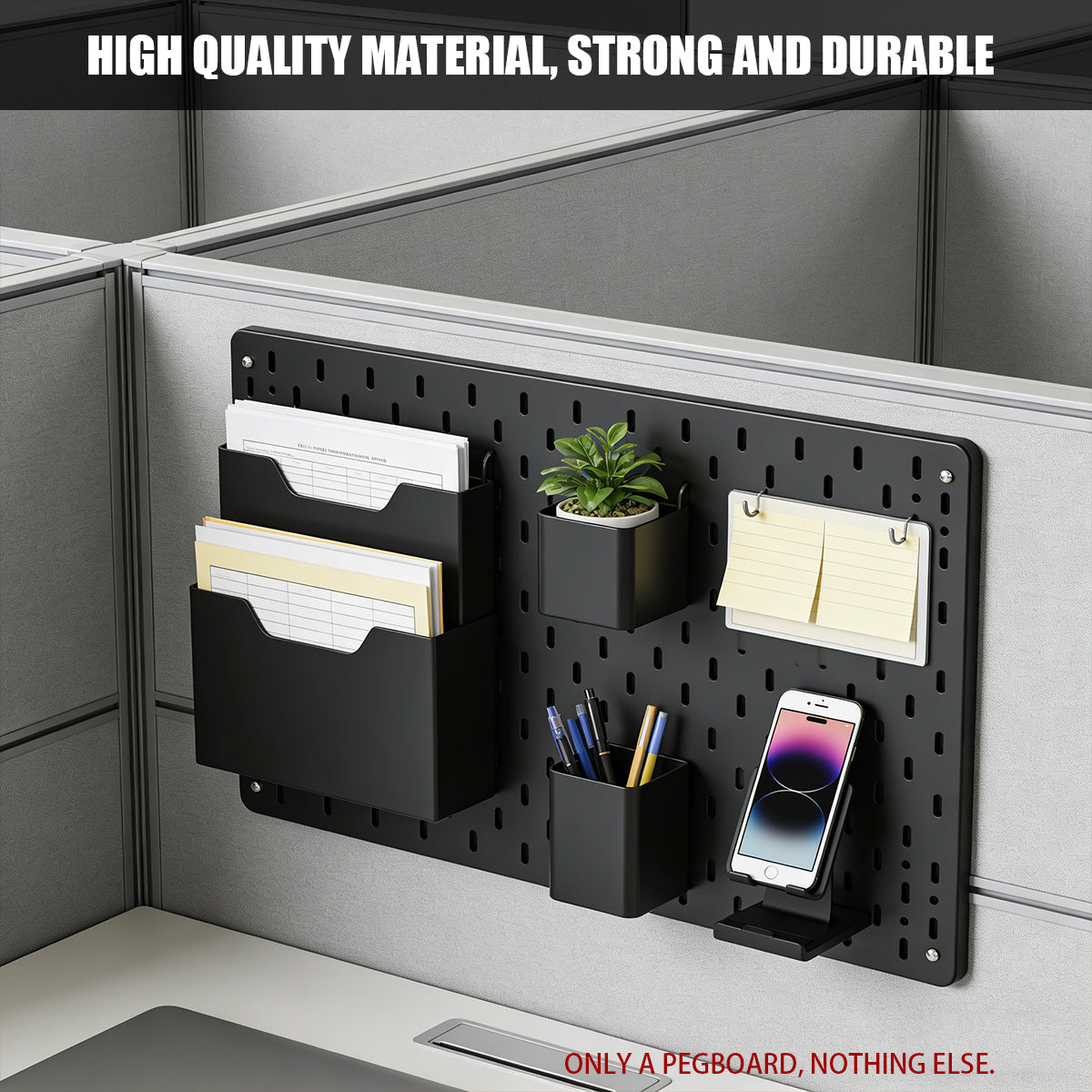 Acrylic Pegboard Wall Shelf for Home and Office