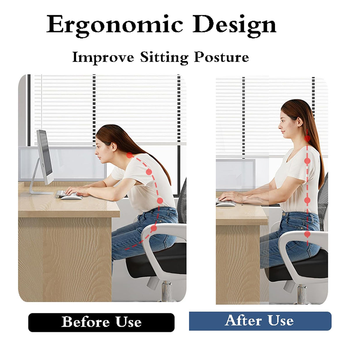 Monitor Stand Riser with Under-Shelf Storage