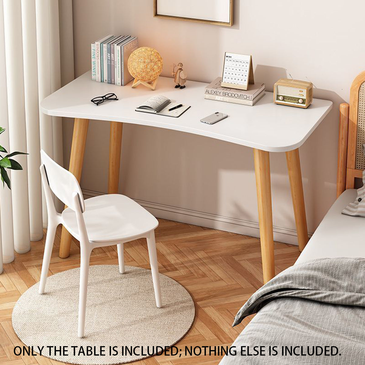Rectangular Office Desk for Home Study Computer